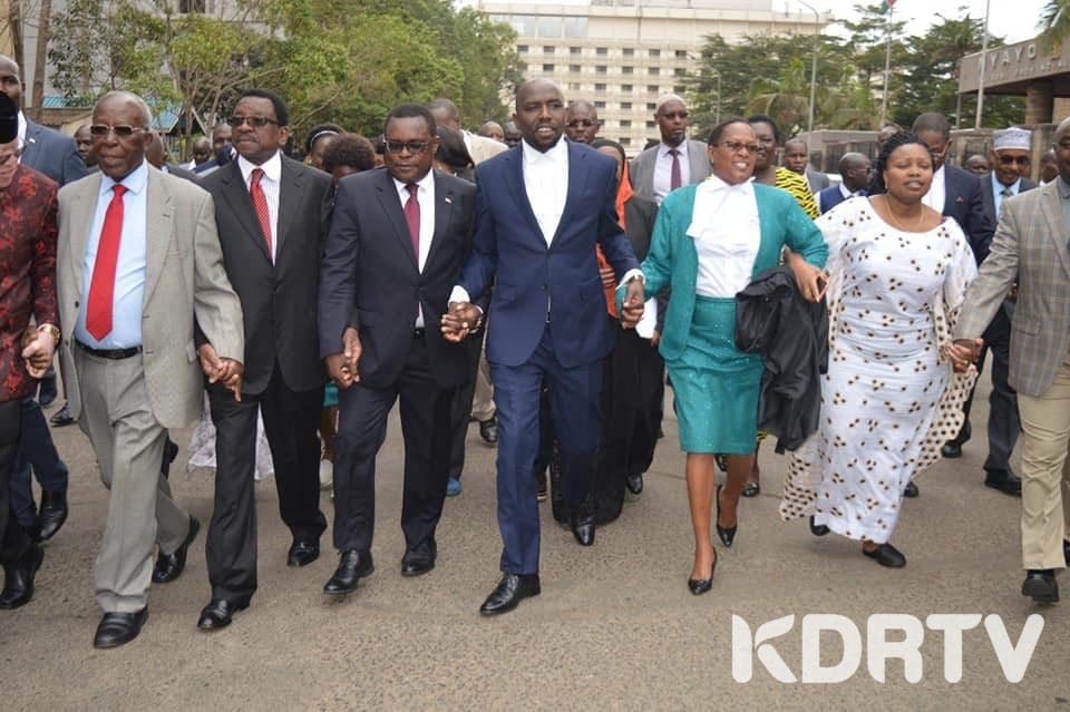 Senators march to the High Court
