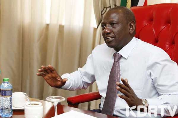 Ruto takes back seat