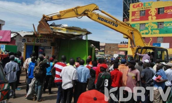 Traders In Kakamega Town Are Counting As County Government Demolishes Illegal Structures