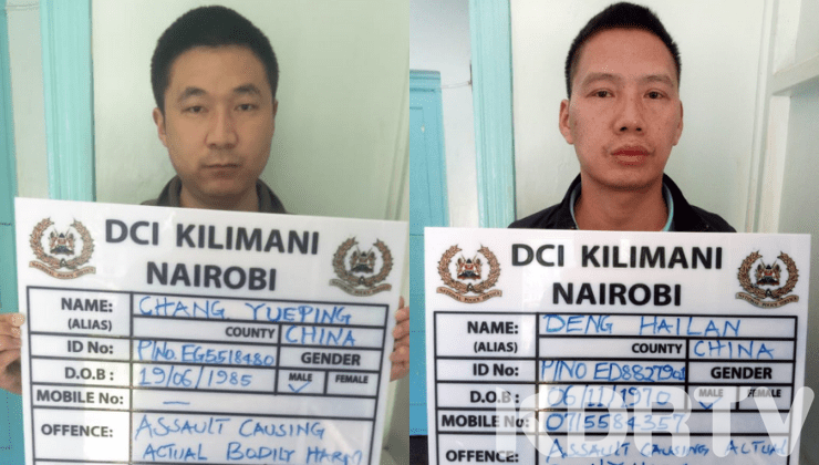 Chinese Caught On Camera Canning Kenyan Waiter Arrested