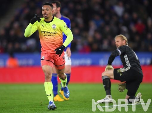Leicester Vs. Man City Jesus Scores After Aguero Missed Penalty