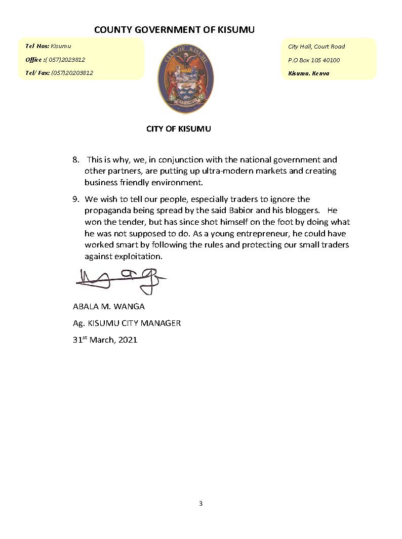 STATEMENT ON CONTAINERS Page 3