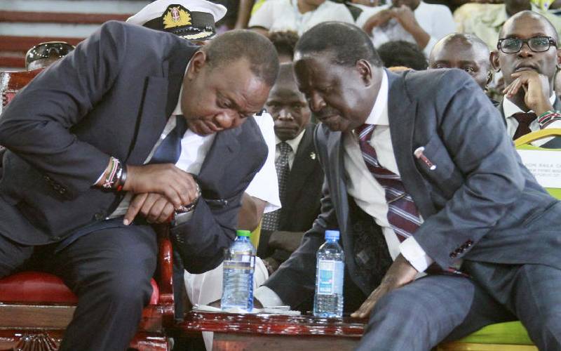 President Uhuru and Raila Odinga