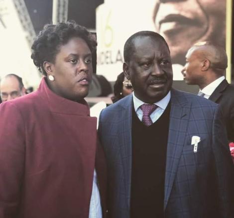 Winnie Odinga and her father Raila Odinga
