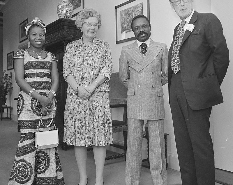 Ms Bongo Queen Juliana Omar Bongo prince Bernhard 1973 photo courtesy