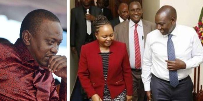 A collage of President Uhuru Kenyatta Anne Waiguru and DP Ruto