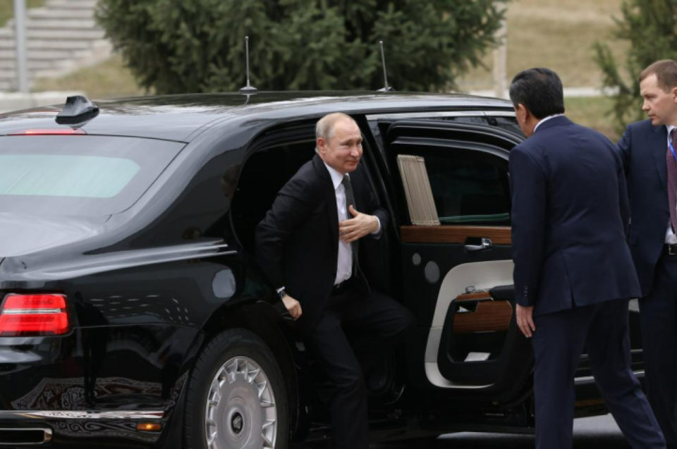 Putin armoured vehicle