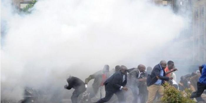 teargas protest