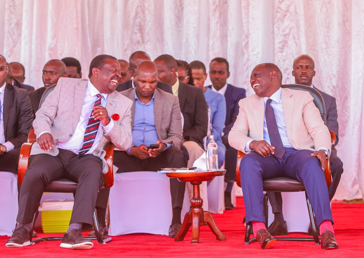 File image of President William Ruto and Prime CS Musalia Mudavadi