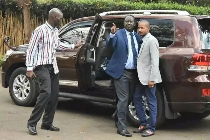 3285 Raila Babu Owino and bodyguard Maurice Ogeta