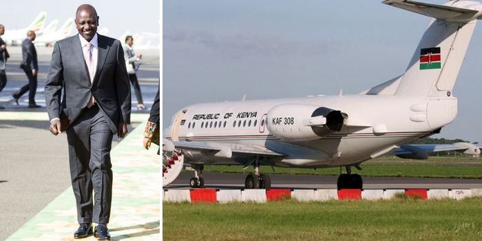 Ruto presidential Jet