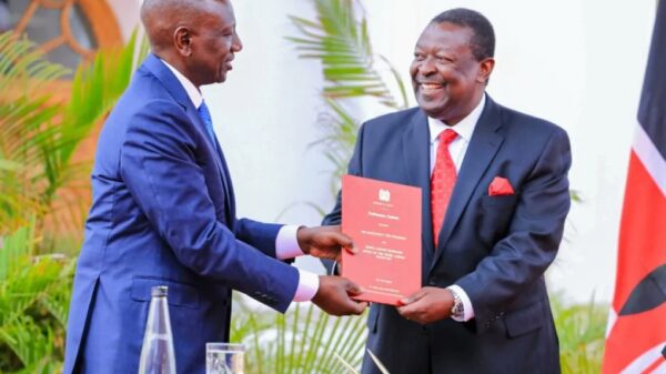 File of President William Ruto and Prime CS Musalia Mudavadi.
